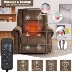 Dual Motor Lay Flat Lift Chair with Massage