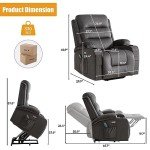 Consofa Power Lift Recliner Chair with Massage