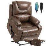 Large Power Lift Recliner with Massage & Heat