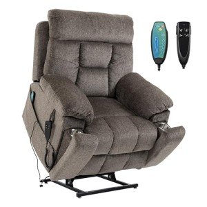 Dual Motor Lift Recliner Chair with Massage and Heat