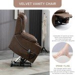 Large Power Lift Recliner with Massage & Heat