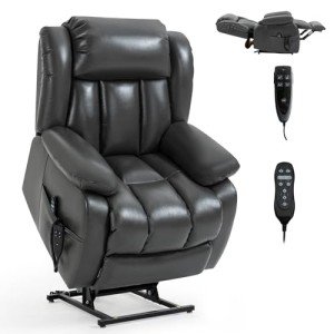 EZZUP Dual Motor Lift Recliner with Massage & Heat