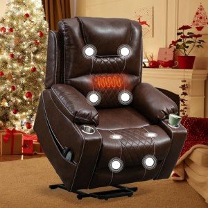 Power Lift Recliner Chair with Massage and Heat