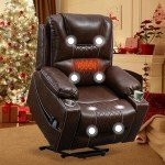 Power Lift Recliner Chair with Massage and Heat