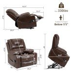 Power Lift Recliner Chair with Massage and Heat
