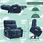 Comfortable Electric Lift Chair with Massage & Heat