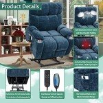 Comfortable Electric Lift Chair with Massage & Heat