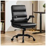 Ergonomic Lift Chair with Padded Armrests - Black