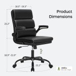 Ergonomic Lift Chair with Padded Armrests - Black