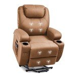 JUMMICO Power Lift Recliner with Massage & Cup Holders