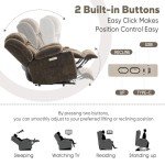 ABCASA Large Heated Lift Chair with Massage & USB
