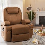 JUMMICO Power Lift Recliner with Massage & Cup Holders