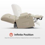 MCombo Lay Flat Dual Motor Lift Recliner Chair