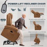 JUMMICO Power Lift Recliner with Massage & Cup Holders