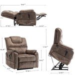 Oversized Electric Power Lift Recliner Chair with Massage