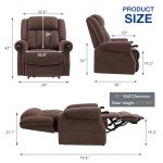 Large Dual Motor Lift Chair with Massage & Heat