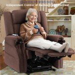 Large Dual Motor Lift Chair with Massage & Heat