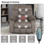 Dual Motor Lift Recliner Chair with Massage and Heat