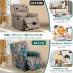 4-Piece Stretch Recliner Chair Covers Set