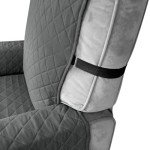 JUUXO Waterproof Nonslip Recliner Chair Cover (Grey)