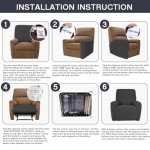 4-Piece Stretch Recliner Chair Covers Set