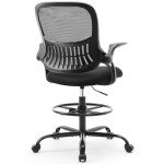 Ergonomic Tall Drafting Chair with Lumbar Support
