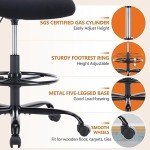 Ergonomic Tall Drafting Chair with Lumbar Support