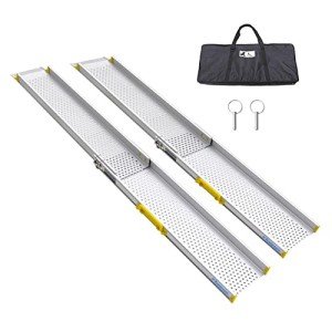 Portable Aluminum Wheelchair Ramp - 600lbs Capacity
