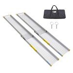 Portable Aluminum Wheelchair Ramp - 600lbs Capacity