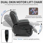 EZZUP Dual Motor Lift Recliner with Massage & Heat