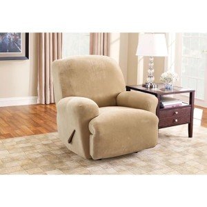 SureFit Large Lift Recliner Chair Cover - Cream