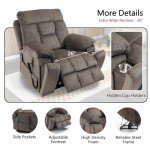 Dual Motor Lift Recliner Chair with Massage and Heat