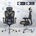 FLEXISPOT Ergonomic Office Chair with 3D Armrests