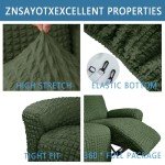 Jumbo Electric Recliner Chair Slipcover - Green