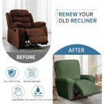 Jumbo Electric Recliner Chair Slipcover - Green