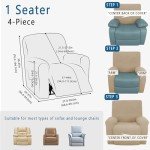 Jumbo Electric Recliner Chair Slipcover - Green
