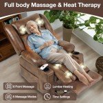Large Power Lift Recliner Chair with Heat & Massage