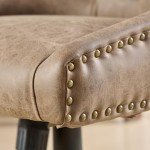 Ergonomic Swivel Lift Chair in Retro Brown