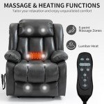 EZZUP Dual Motor Lift Recliner with Massage & Heat