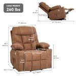 Power Lift Recliner Chair with Massage & Heat