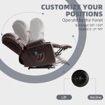 RESTREAL Power Lift Recliner Chair with Massage
