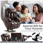 RESTREAL Power Lift Recliner Chair with Massage