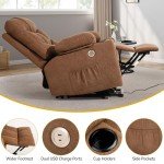 Power Lift Recliner Chair with Massage & Heat