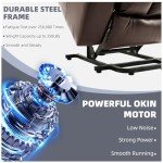 RESTREAL Power Lift Recliner Chair with Massage