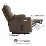 ABAKAN Power Lift Recliner Chair with Massage & USB