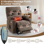 ABAKAN Power Lift Recliner Chair with Massage & USB