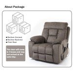 Dual Motor Lift Recliner Chair with Massage and Heat