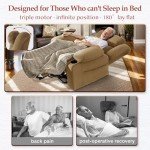 Triple Motor Wide Lift Chair with Heat and Massage