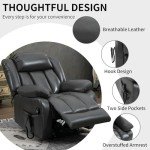 EZZUP Dual Motor Lift Recliner with Massage & Heat