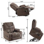 Oversized Electric Power Lift Recliner Chair with Heat
